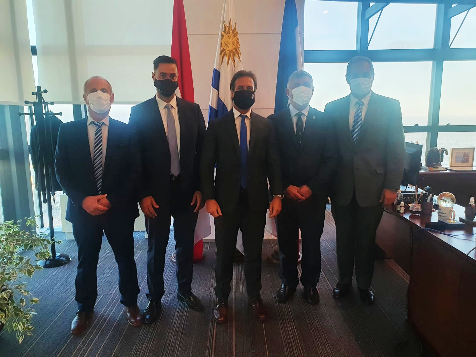 Miguel Ángel Álvarez Guillermo Misiano Luis Lacalle Pou Gerardo Bongiovanni y Daniel Misiano