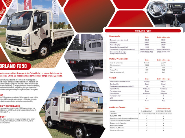 FORLAND F250, el camión del mes