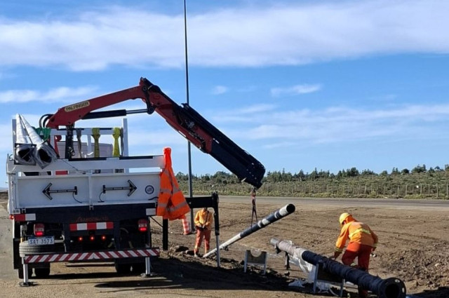 Inician obras de iluminación y seguridad vial en la ruta 9