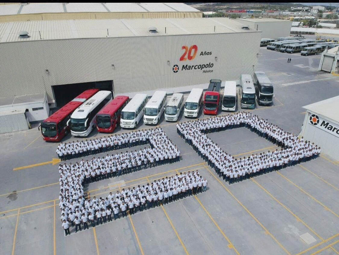 Marcopolo cumple 20 años en México