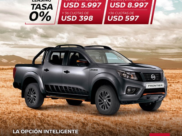 Nissan lanza tasa 0% de financiación para la compra del modelo Frontier por leasing Nissan lanza tasa 0% de financiación para la compra del modelo Frontier por leasing