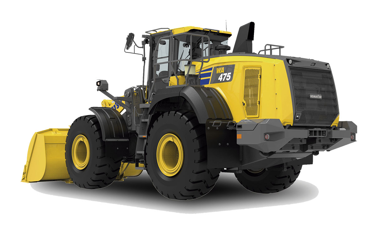 Komatsu Europe presentó la nueva cargadora de ruedas WA475-10 en Bauma 2019