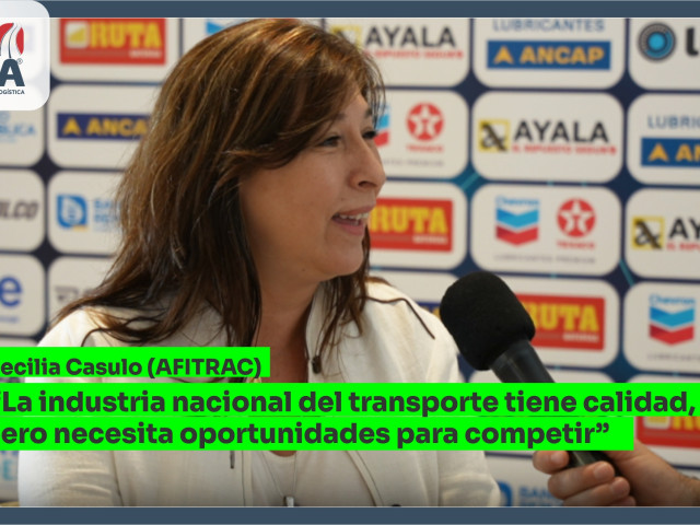 Cecilia Casulo (AFITRAC): “La industria nacional del transporte tiene calidad, pero necesita oportunidades para competir”