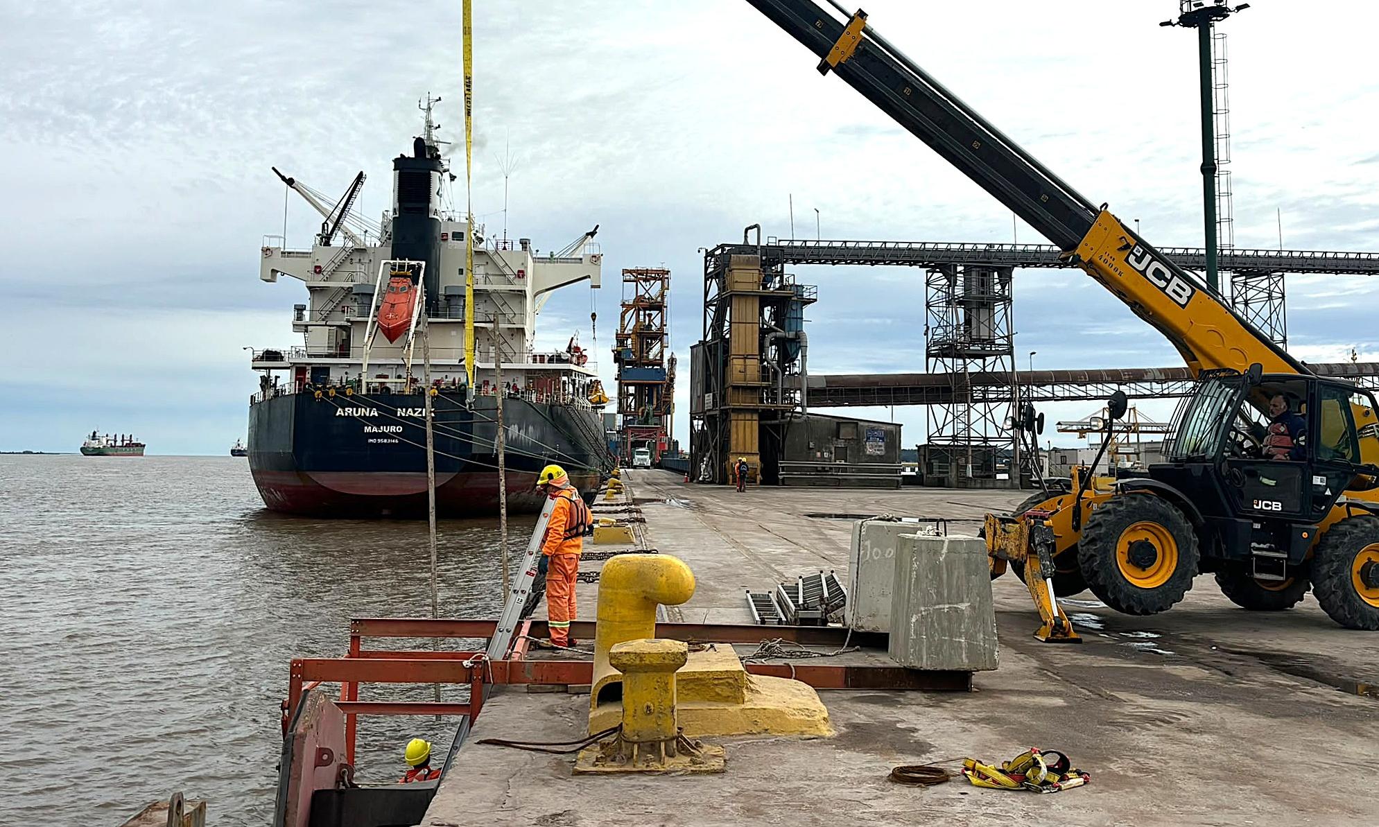 Comienzo de obras en el puerto de Nueva Palmira