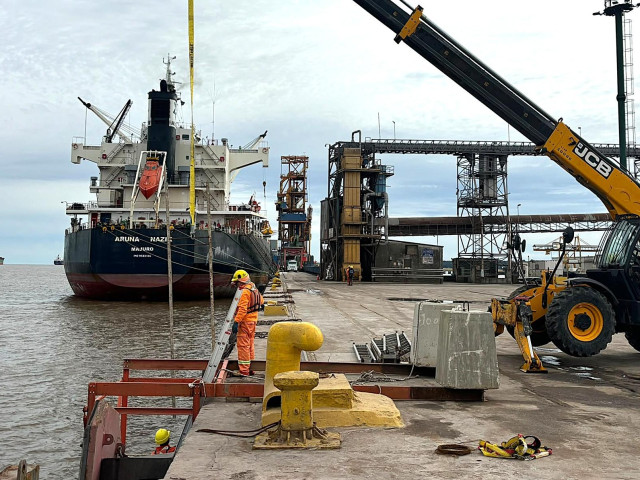 Comienzo de obras en el puerto de Nueva Palmira