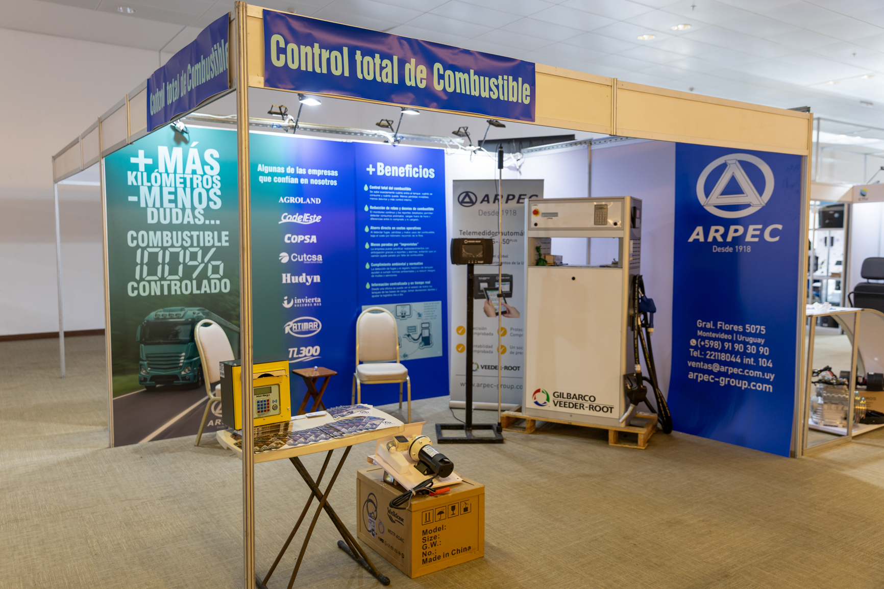 Elaflex consolida su liderazgo en Uruguay junto a ARPEC, que estuvo por primera vez en EXPOCARGA