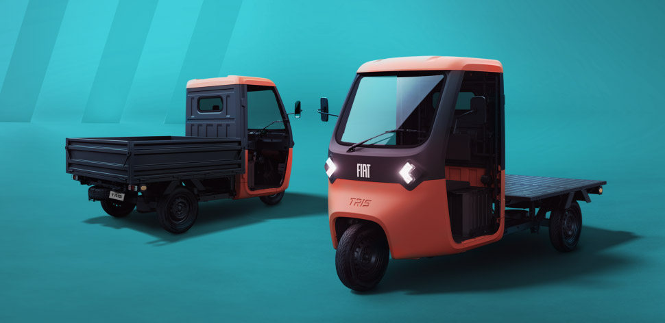 FIAT Professional desencadena una revolución de la micromovilidad: TRIS es el primer vehículo eléctrico de tres ruedas de FIAT para el reparto sostenible B2B de última milla