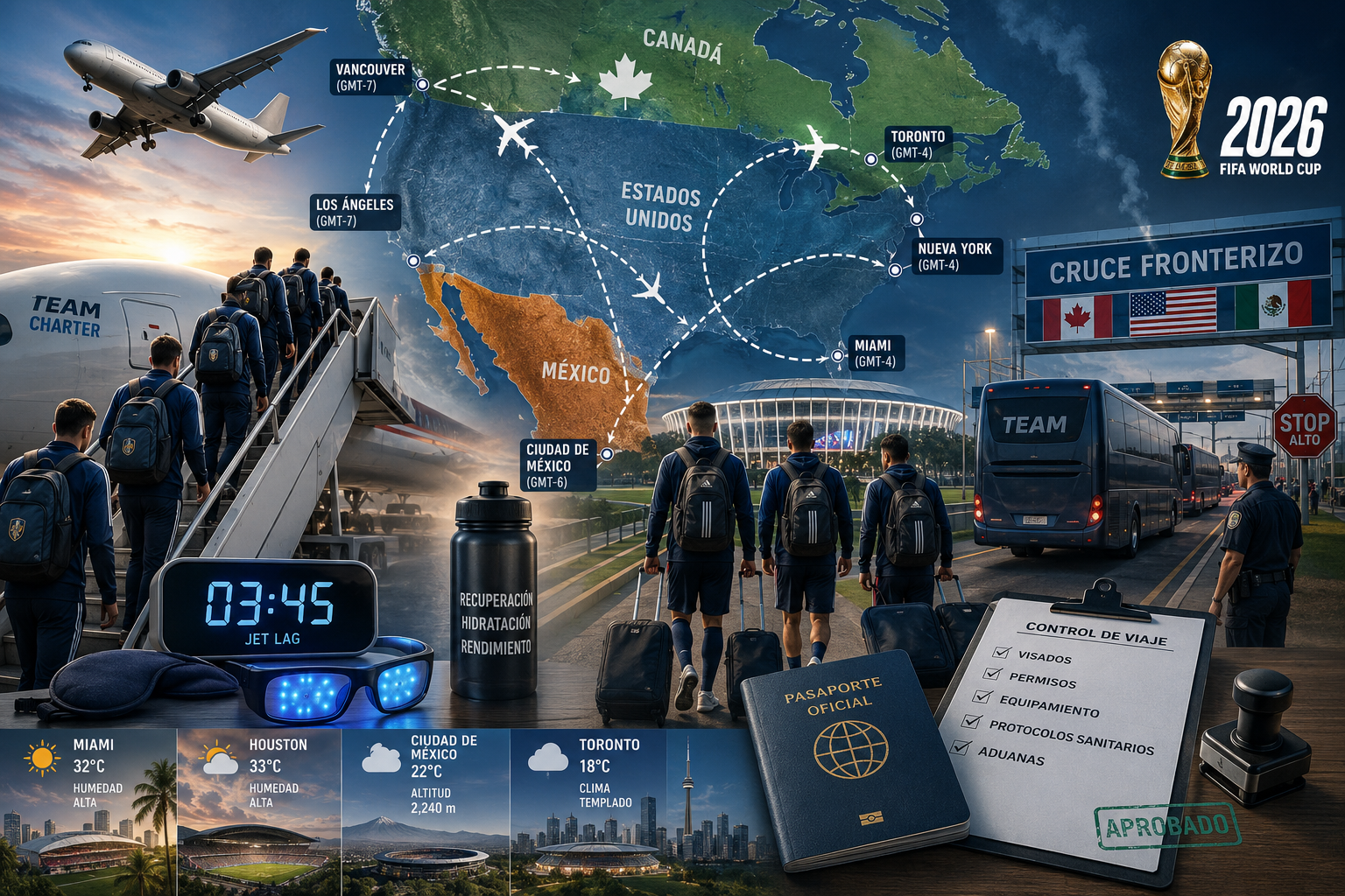 Desafíos Logísticos y de Viaje para los Equipos en la Copa Mundial 2026