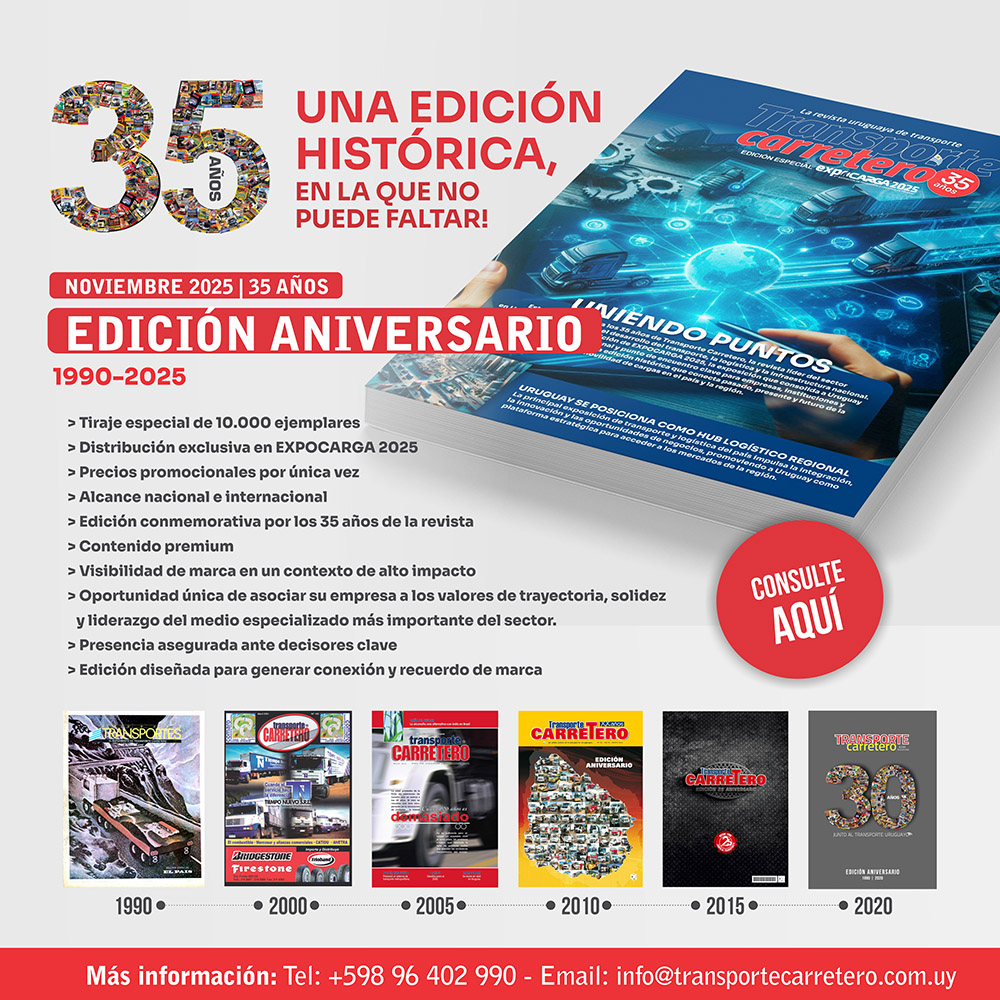 Transporte Carretero celebra 35 años con una edición ANIVERSARIO
