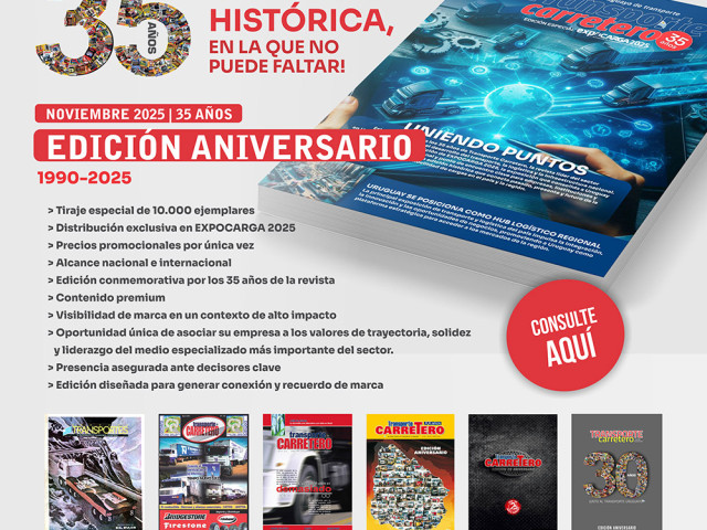 Transporte Carretero celebra 35 años con una edición ANIVERSARIO