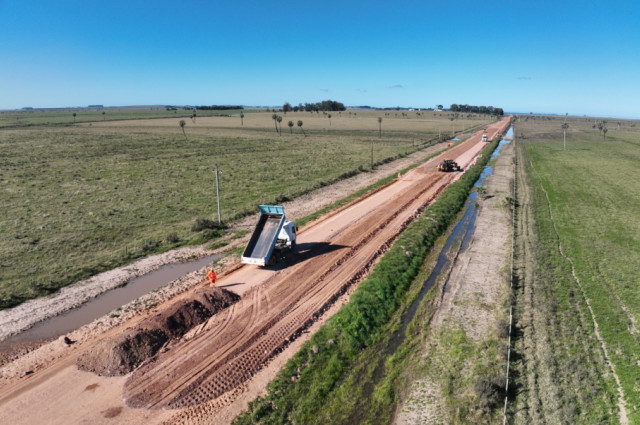 En Rocha: Avanzan las obras de rehabilitación en la Ruta 14