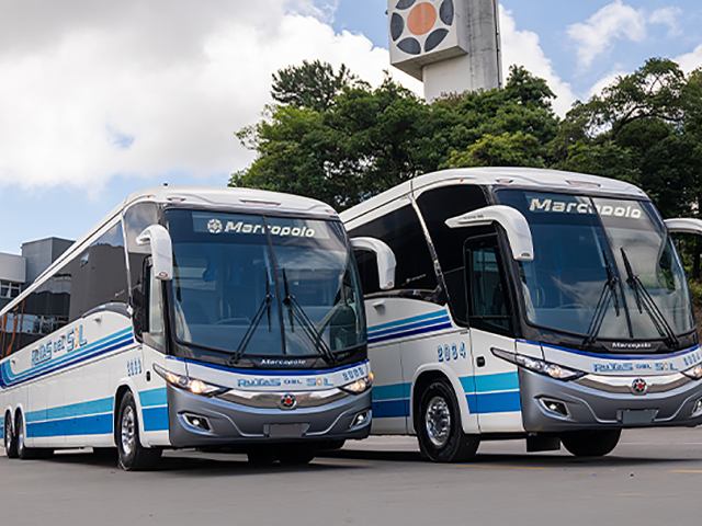 Rutas del Sol, cliente desde hace 45 años de Marcopolo, aumenta su flota y adquiere seis buses Paradiso G7 1200